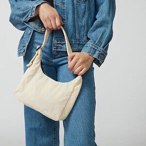 BAGGU Mini Nylon Shoulder Bag Ivory (Exclusive Color)